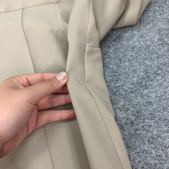 Cabelas Hunting Shirt Mens 16 1/2 Tan Full Zip Faux Button Long Sleeve Pockets - Picture 11 of 16